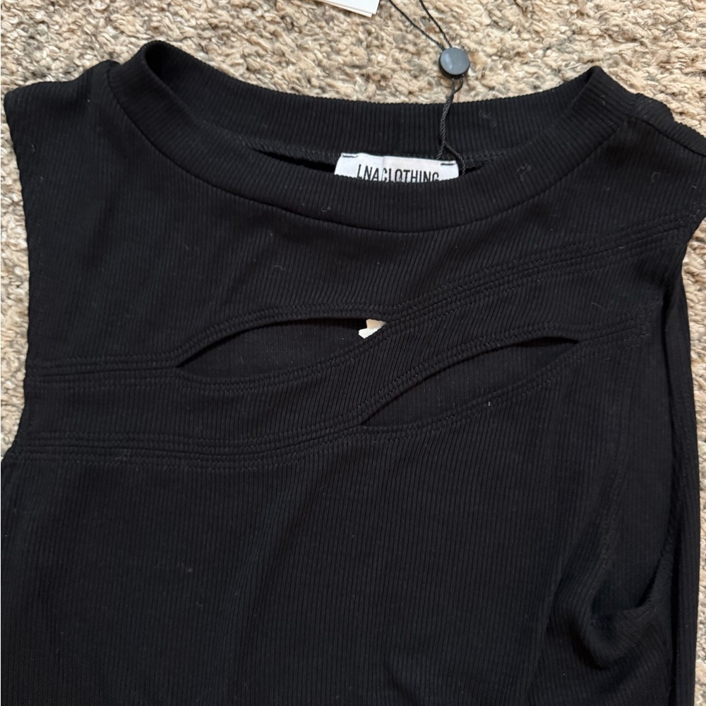 LNA Clothing Black Sleeveless Top - Picture 3 of 3